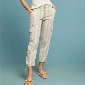 Anthropologie Sanctiary Beige Linen Pants